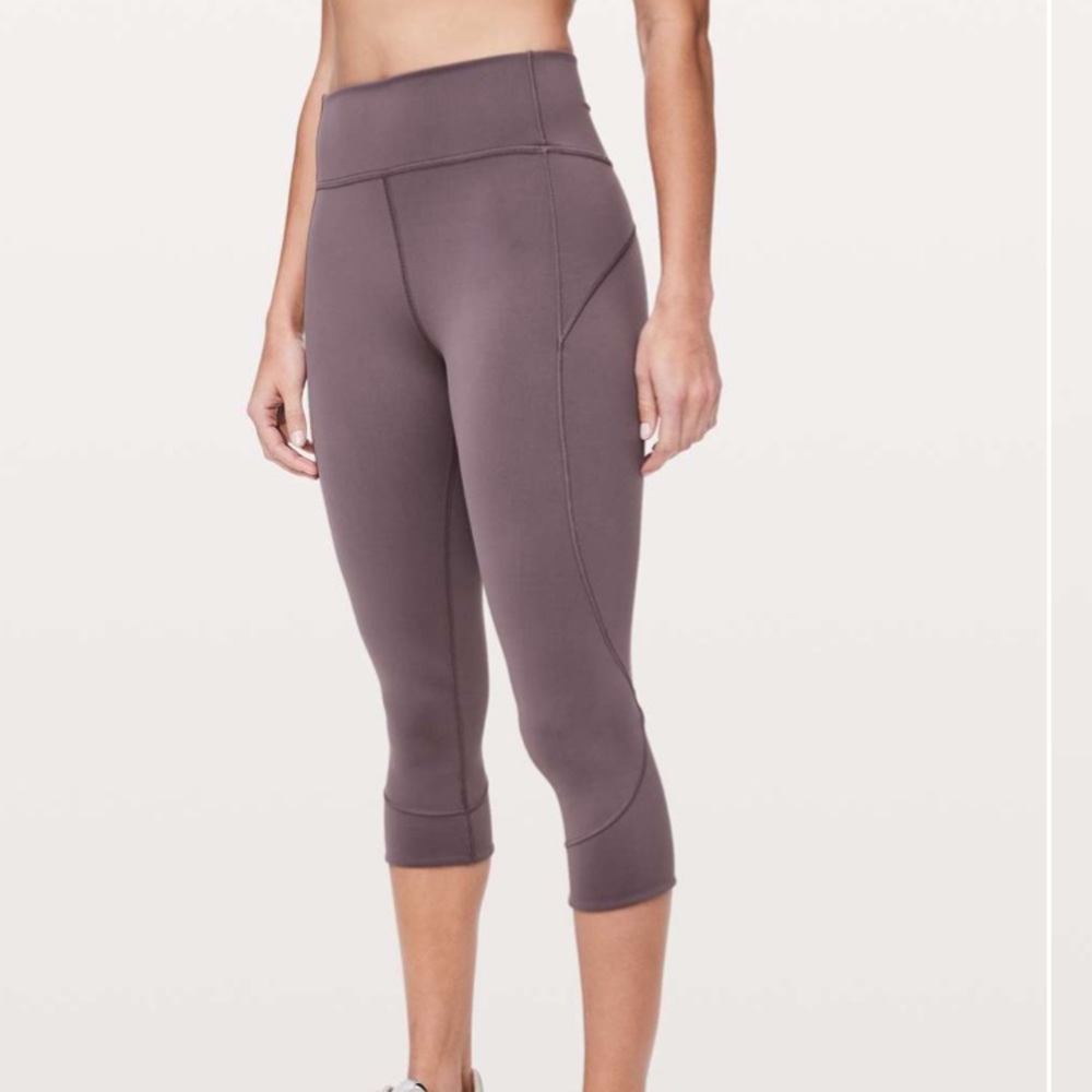 Lululemon Antique Bark Crop Leggings 19”